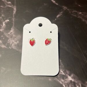 Red Strawberry stud Earrings